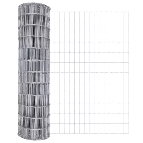  Euro Kerítés 7 Poszttal 1,2x10 m Galvanizált Acél