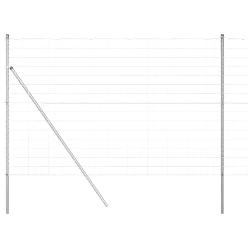  Európai Kerítés 7 Oszloppal 1,5x10 m Galvanizált Acél