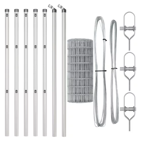  Euro Kerítés 13 Poszttal 0.4x50 m Horganyzott Acél