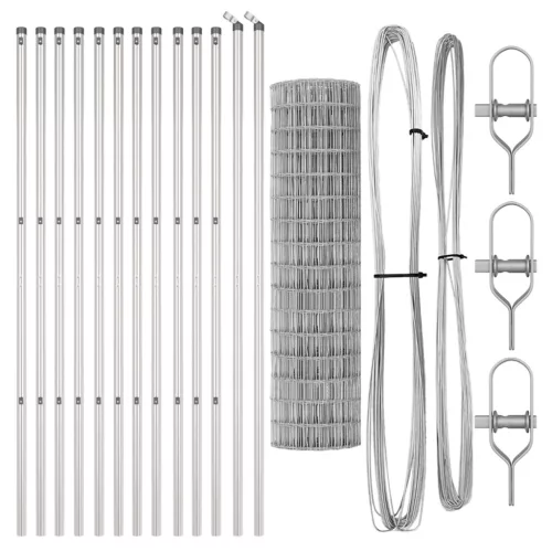  Euro Kerítés 13 Oszloppal 1.2x25 m Horganyzott Acél
