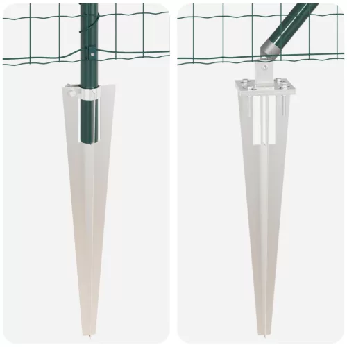  Euro Fence 7 cövekes poszttal 1.5x10 m Horganyzott acél Zöld