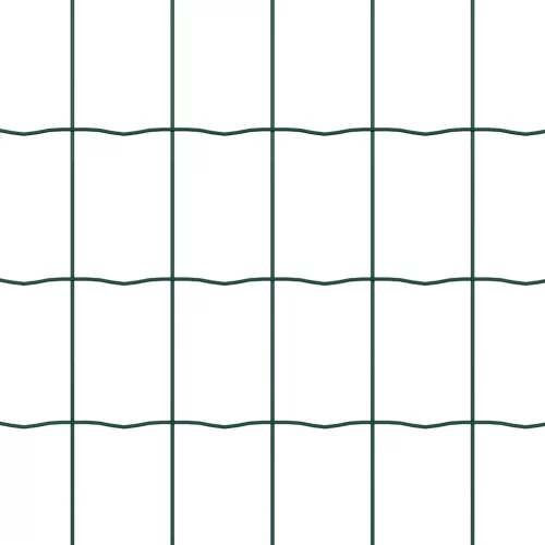  Euro kerítés 13 cövek poszttal 0.8x25 m Galvanizált acél zöld