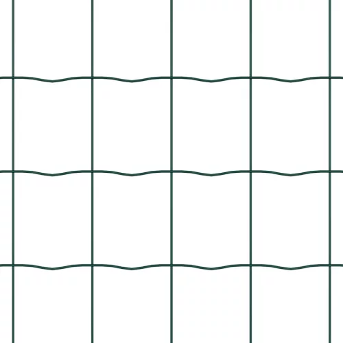 Euro kerítés 13 cölöppel 1x25 m galvanizált acél zöld