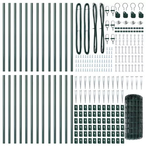  Európai Kerítés 13 Tüske Poszttal 0.6x50 m Horganyzott Acél Zöld