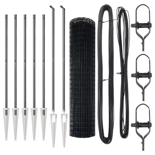  Euro Kerítés 7 cölöppel 1,2x10 m galvanizált acél szürke