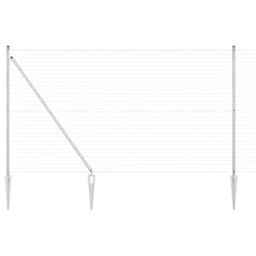  Euro Kerítés 7 Rúdós 1,5x10 m Galvanizált Acél