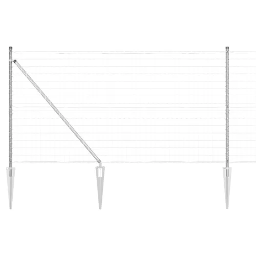  Euro kerítés 7 szegecses oszloppal 1.4x10 m Horganyzott acél