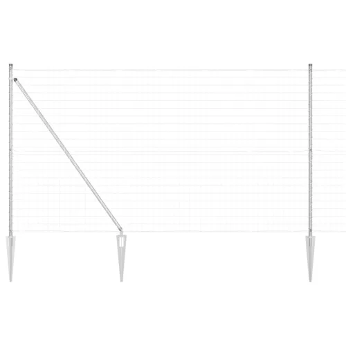  Euro Kerítés 7 Tüske Poszttal 1.6x10 m Horganyzott Acél
