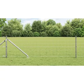  Euro Kerítés 7 Cölöppel 0.6x10 m Horganyzott Acél