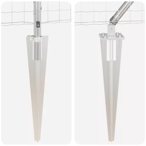  Euro Kerítés 13 Cölöppel 0.6x25 m Horganyzott Acél