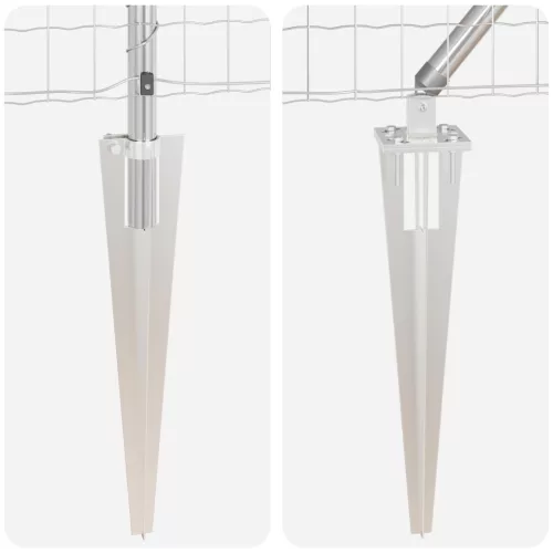  Euro Kerítés 13 Tüskeoszloppal 0.6x25 m Galvanizált Acél