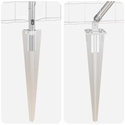  Euro kerítés 13 cölöppel 0.4x25 m horganyzott acélból