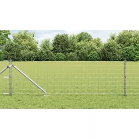  Euro Kerítés 7 Cövekkel 0.8x10 m Horganyzott Acél