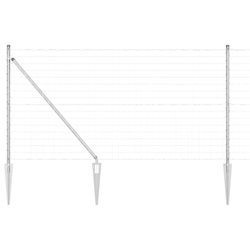  Euro Kerítés 13 Cövek Poszttal 1.2x25 m Horganyzott Acél