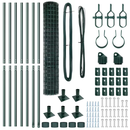  Euro Kerítés 7 Peremes Posttal 1.4x10 m Horganyzott Acél