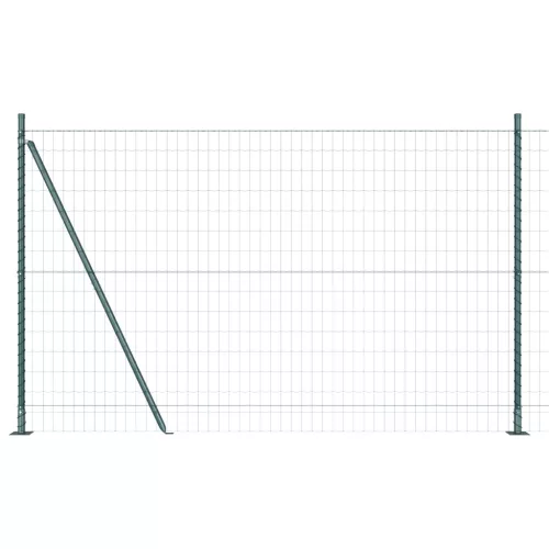  Euro Kerítés 7 Flanged Posts 1.6x10 m Horganyzott Acél