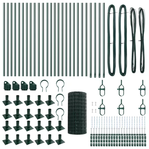  Euro Kerítés 13 Flanged Posts 0.4x50 m Galvanizált Acél