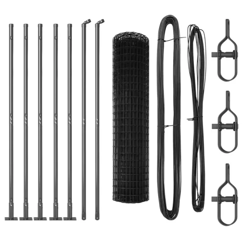  Euro Kerítés 7 Flanged Posts 1,2x10 m Horganyzott Acél