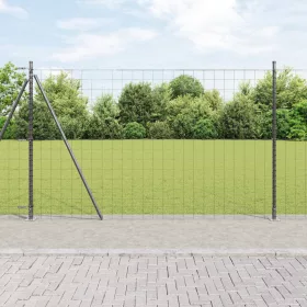  Euro Kerítés 7 Flanged Posts 1.6x10 m Horganyzott Acél