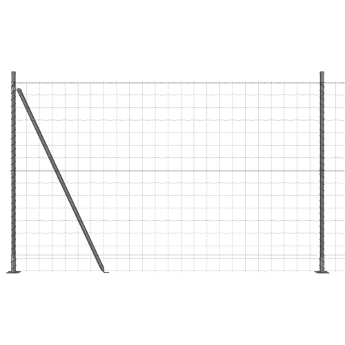  Euro Kerítés 7 Flanged Posts 1.6x10 m Horganyzott Acél