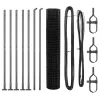  Euro Kerítés 7 Flanged Posts 1.6x10 m Horganyzott Acél
