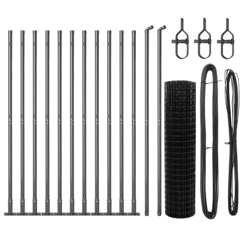  Euro Kerítés 13 lapos oszloppal 0.8x25 m horganyzott acél