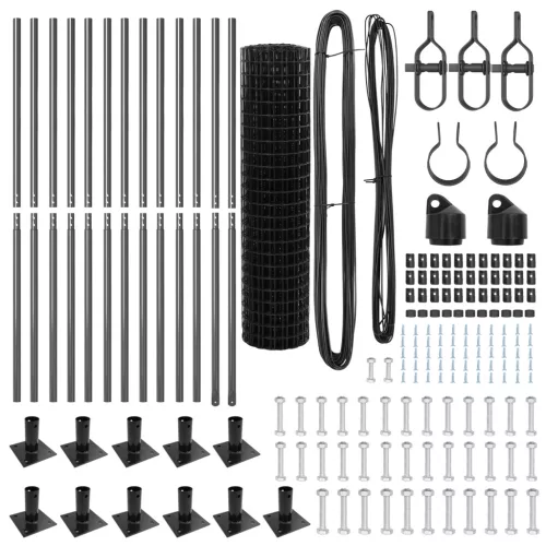  Euro Kerítés 13 lapos oszloppal 0.8x25 m horganyzott acél
