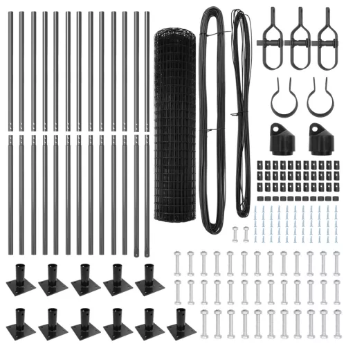  Euro Kertkerítés 13 Flanges Poszttal 1.2x25 m Horganyzott Acél