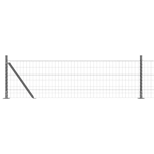 Európai Kerítés 13 Flangált Oszloppal 0.6x25 m Galvanizált Acél