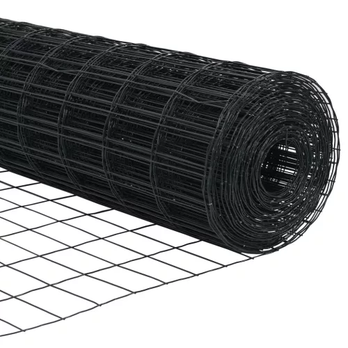  Euro Kerítés 13 Flangált Oszlopokkal 1x25 m Galvanizált Acél