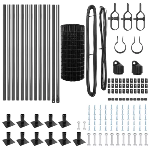  Európai kerítés 13 Flanged poste 0.4x25 m Horganyzott acél