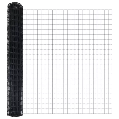  Euro Kerítés 7 Flanged Posts 1.4x10 m Galvanizált Acél