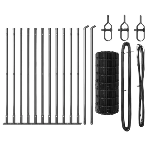  Euro Kerítés 13 Flanged Posts 0.6x25 m Galvanizált Acél