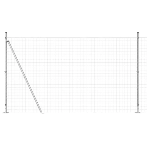  Euro Kerítés 7 Flancos Oszloppal 1.4x10 m Horganyzott Acél
