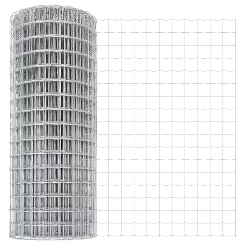  Euro Kerítés 7 Flancos Oszloppal 1.4x10 m Horganyzott Acél