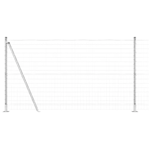 Euro Kerítés 7 Flanged Posts 1.2x10 m Horganyzott Acél
