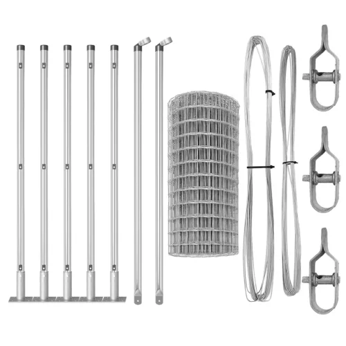  Euro Kerítés 7 Félmeltes Poszttal 0.6x10 m Horganyzott Acél