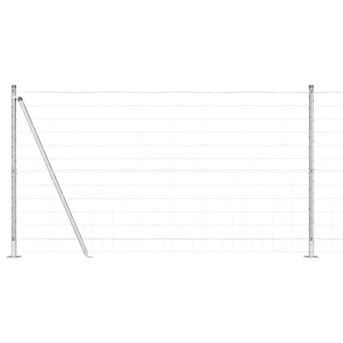  Euro Kerítés 13 Flanged Posts 1.2x25 m Galvanizált Acél