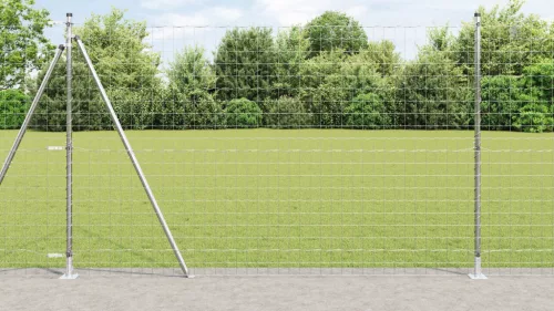  Euro Kerítés 7 Flangált Oszlopal 1.6x10 m Horganyzott Acél