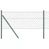  Kerítésoszlop Zöld 10 x 0,6 m (60 x 60 mm háló) Acél és PVC