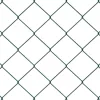 Kerítésoszlop Zöld 10 x 0,6 m (60 x 60 mm háló) Acél és PVC