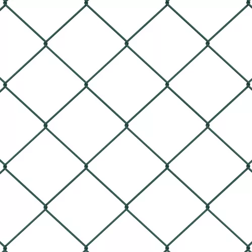  Kerítésoszlop Zöld 10 x 0,6 m (60 x 60 mm háló) Acél és PVC