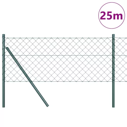  Kerítésoszlop Zöld 0,8 x 25 m (60 x 60 mm háló) Acél