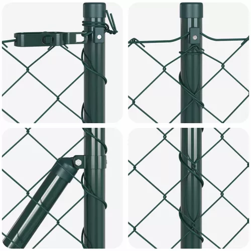  Kerítésoszlop Zöld 0,8 x 25 m (60 x 60 mm háló) Acél