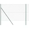  Zártláncú Kerítés 2 db Zöld Galvanizált acél 1.5 x 25 m Tartós