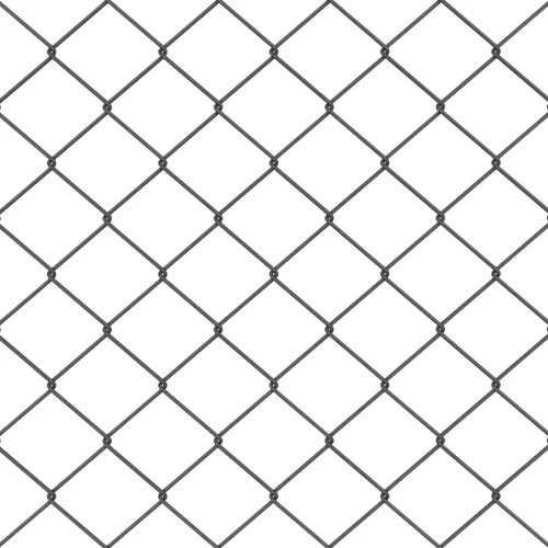  Láncos kerítés 7 oszloppal 0.6x10 m Galvanizált acél Szürke