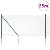  Láncos Kerítés 13 Spike Poszttal 1x25 m Galvanizált Acél