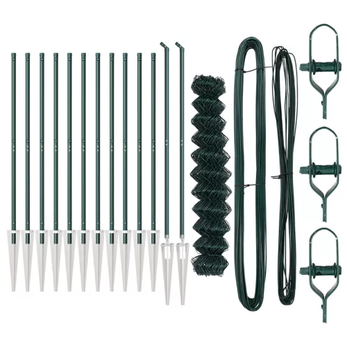  Láncos Kerítés 13 Spike Poszttal 1x25 m Galvanizált Acél