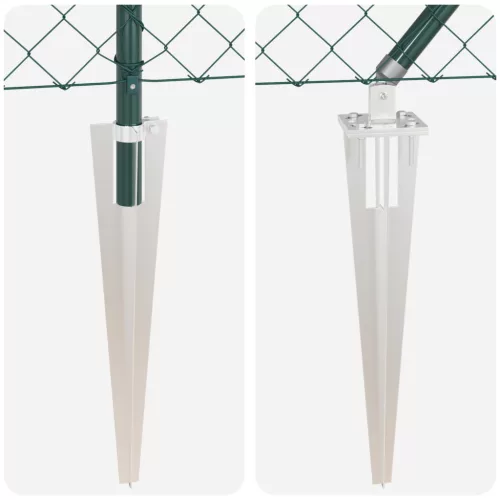  láncos kerítés 13 cölöppel 0.6x25 m Galvanizált acél