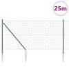  Láncos kerítés 2 darab Zöld PVC 1 x 25 m Tartós